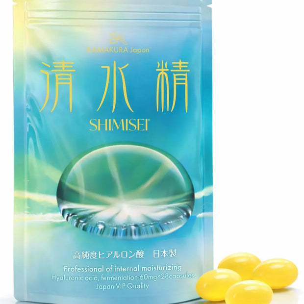 SHIMISEI High-Purity Hyaluronic Acid 240mg Skin Hydration Support | 28-Cap Pouch 🇯🇵 Made in Japan TokyoSupplements.com.au